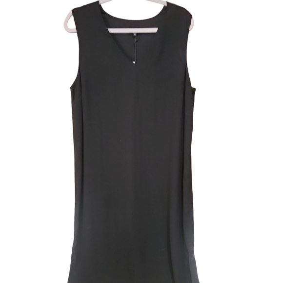 XL Who What Wear Black Sheath Dress with lace hem BNWT - Picture 3 of 8